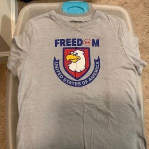 Under Amour  boys, T-shirts, gray with eagle